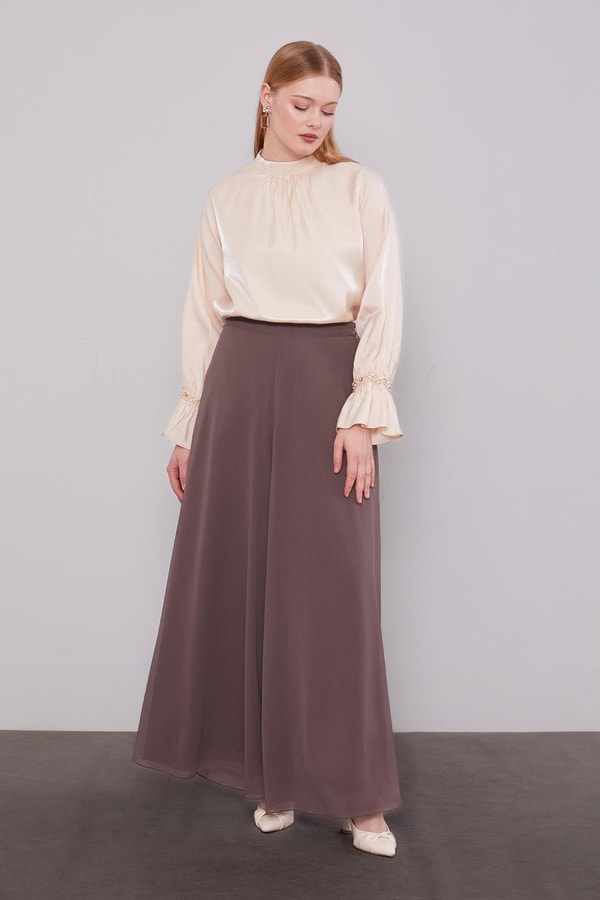 LevidorVizon Geniş Paçalı Şifon Pantolon