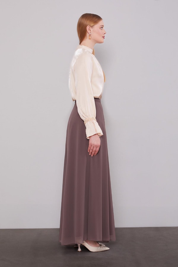 LevidorVizon Geniş Paçalı Şifon Pantolon