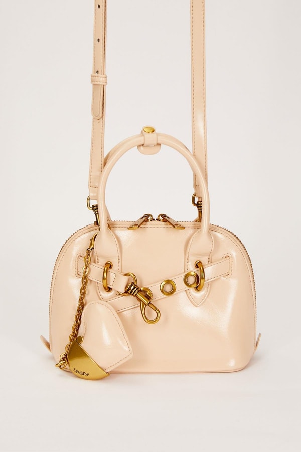 LevidorVizon Gold Metal Halkalı El Çantası