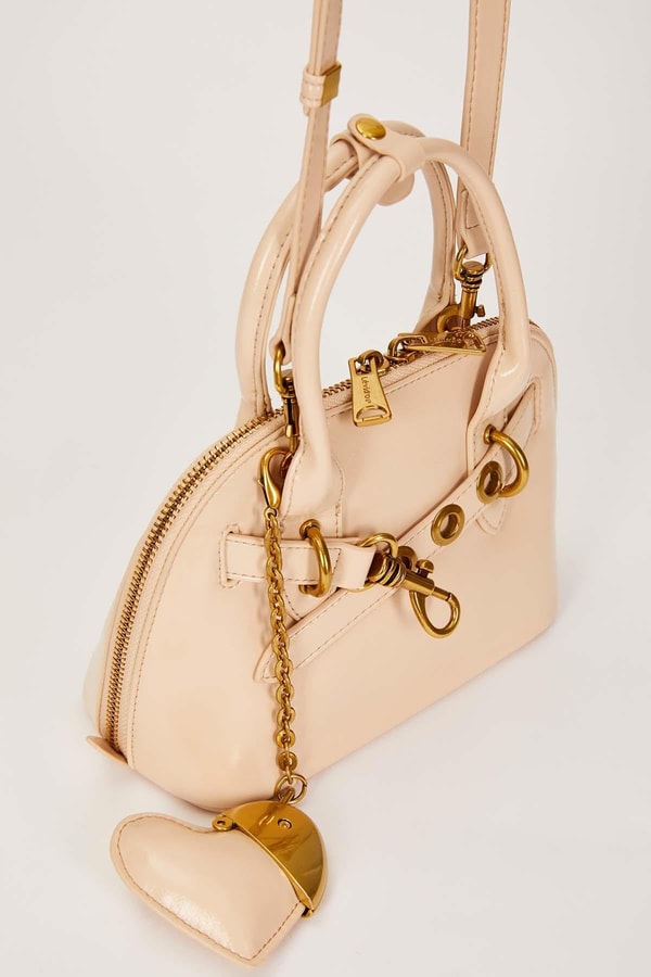 LevidorVizon Gold Metal Halkalı El Çantası