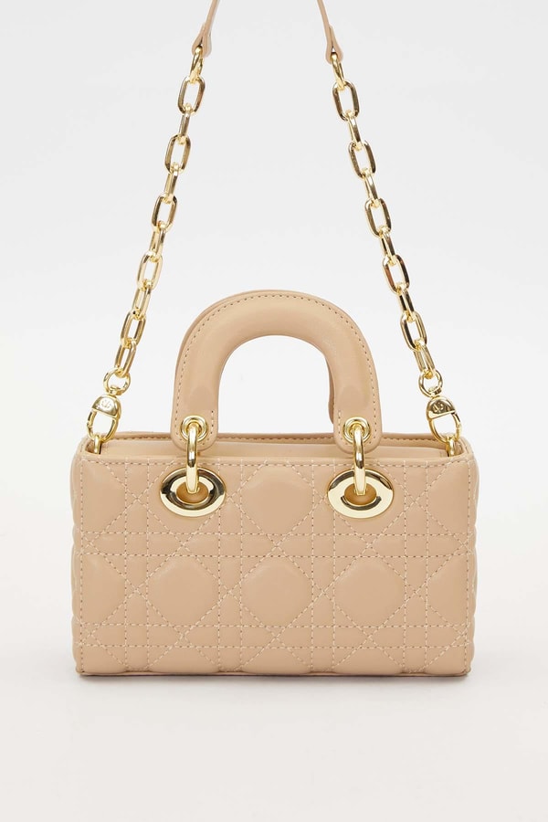 LevidorVizon Gold Zincir Detaylı Omuz Çantası