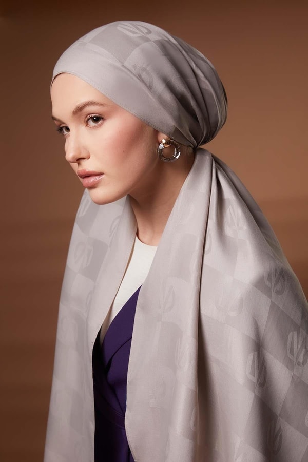 LevidorVizon Kare LVD Baskılı Naia Jakar Şal