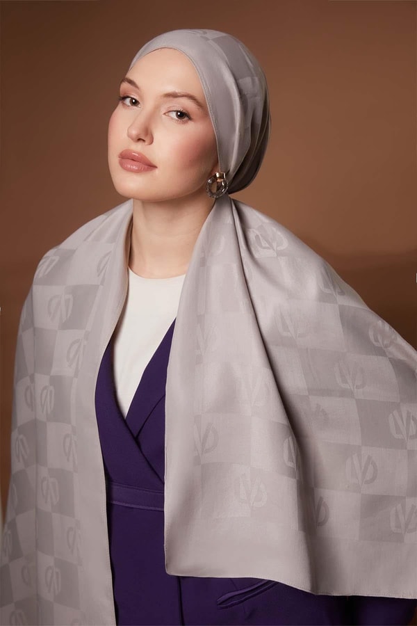 LevidorVizon Kare LVD Baskılı Naia Jakar Şal