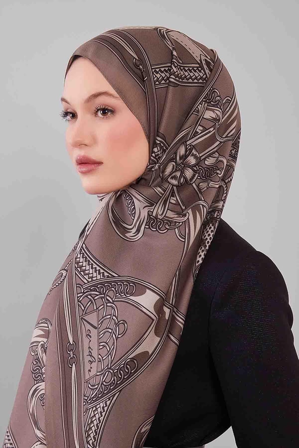 LevidorVizon Karışık Desenli Yün İpek Şal