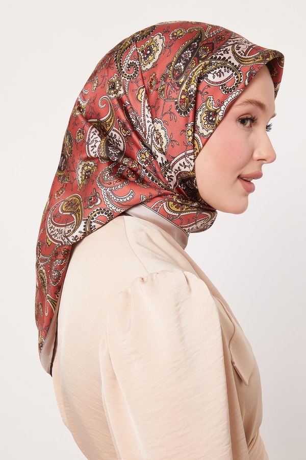 LevidorVizon Karışık Retro Twill İpek Eşarp