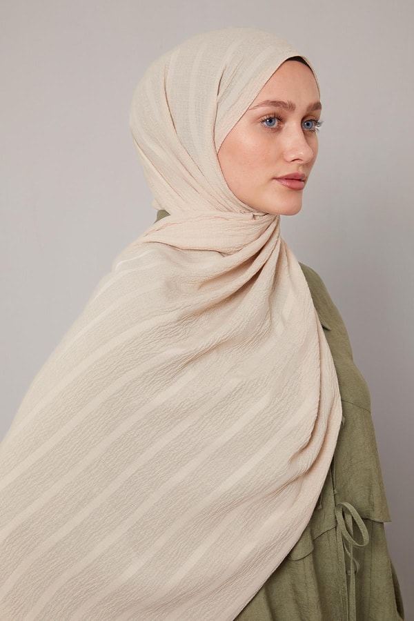 LevidorVizon Kendinden Dokulu Natural Line Şal