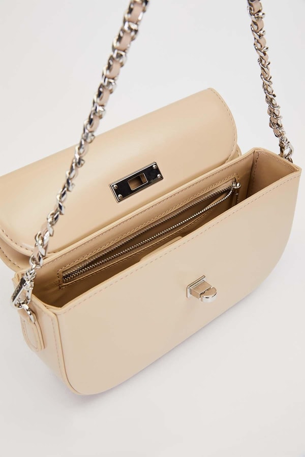 LevidorVizon Silver Kilit Detaylı Omuz Çantası