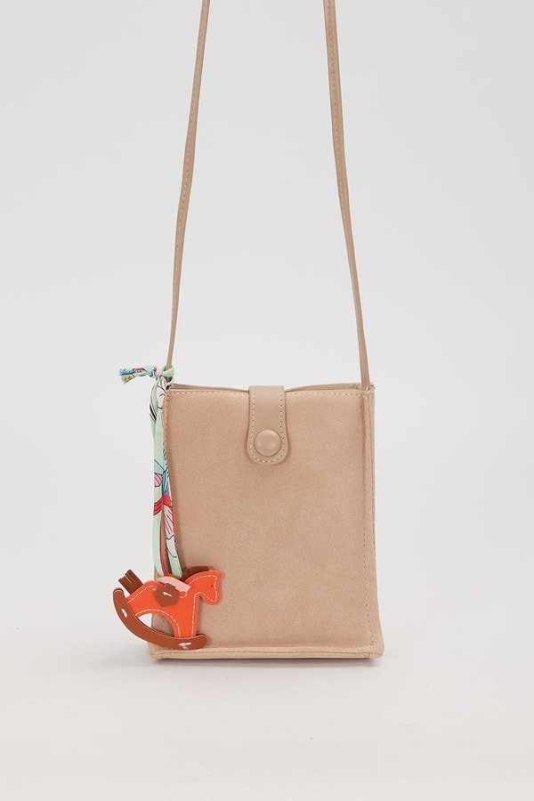 LevidorVizon Süet Uzun Askılı Omuz Çantası