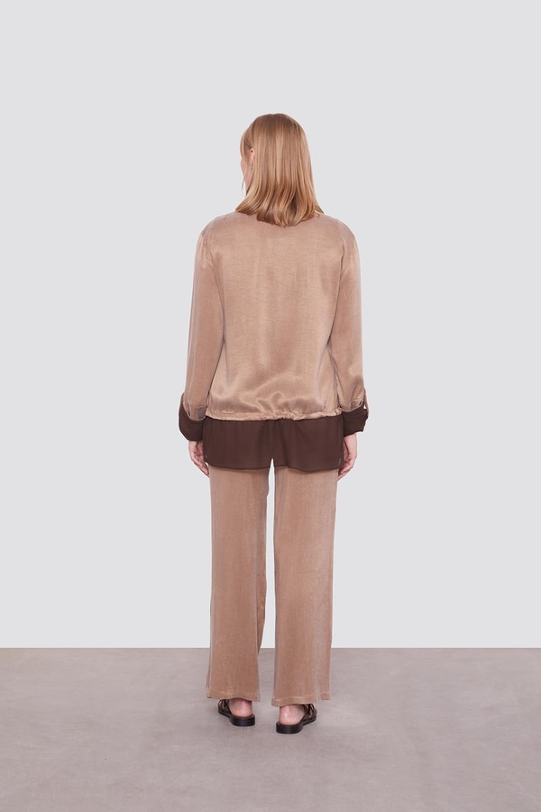 LevidorVizon Tül Manşet Detaylı Cupra İkili Takım