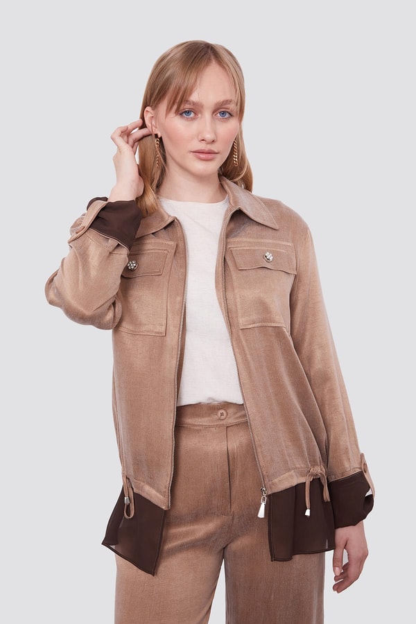 LevidorVizon Tül Manşet Detaylı Cupra İkili Takım