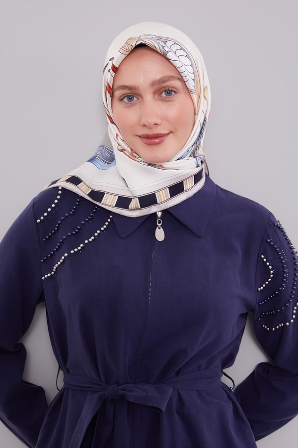 LevidorVizon Twill İpek Eşarp Lunera Koleksiyonu