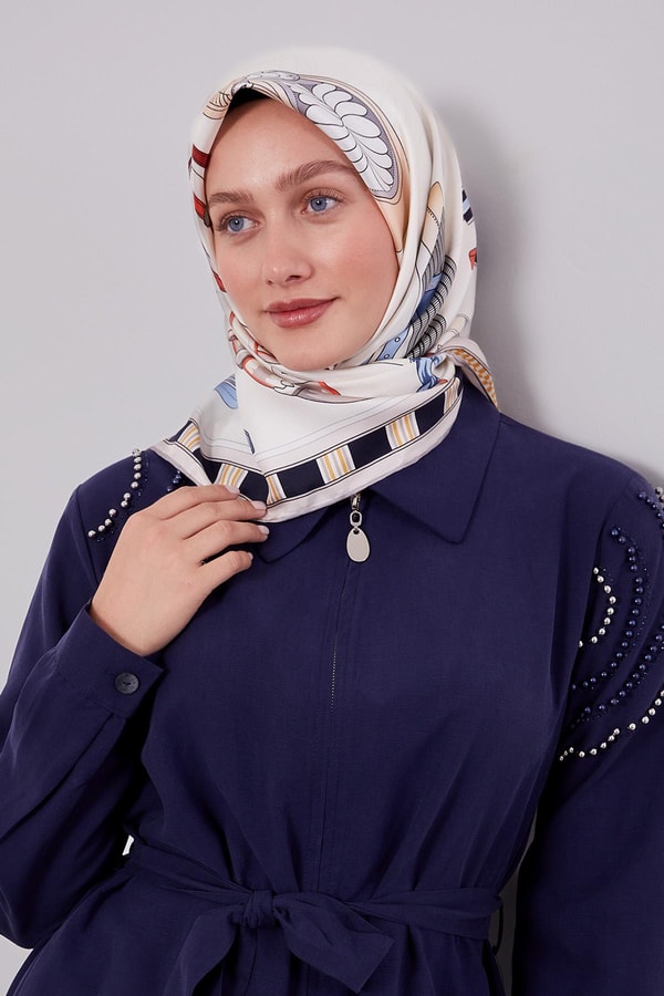 LevidorVizon Twill İpek Eşarp Lunera Koleksiyonu