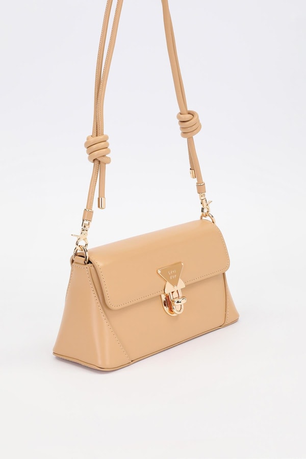 LevidorVizon Üçgen Kilit Detaylı Omuz Çantası