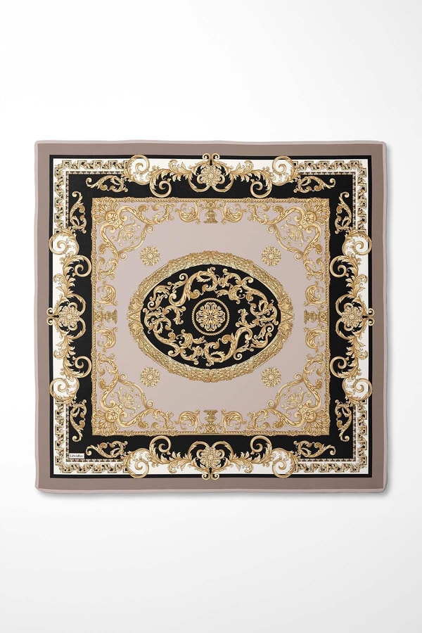 LevidorVizon Varak Desen Twill İpek Eşarp