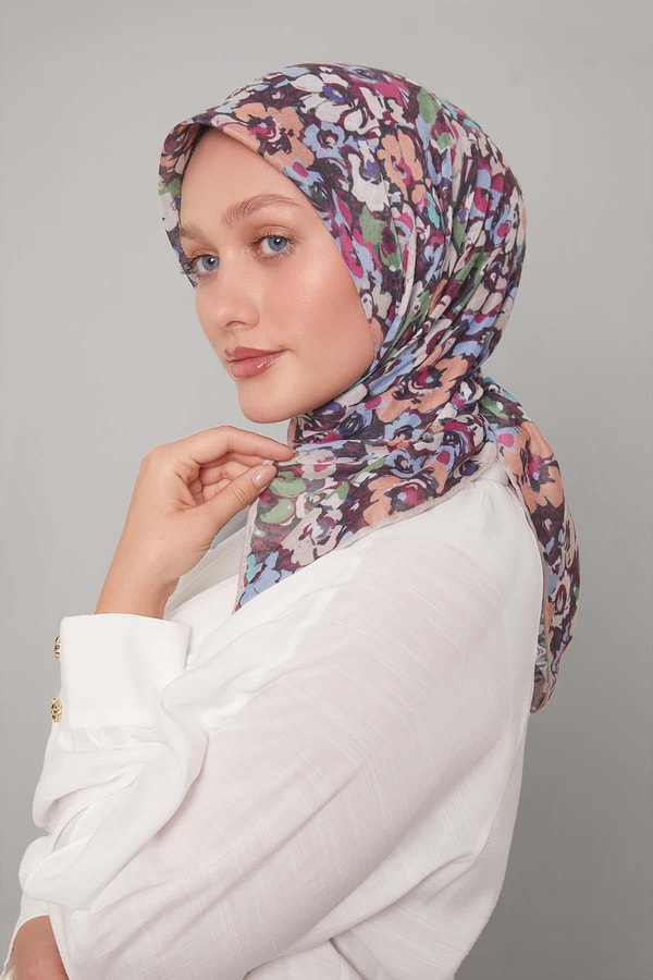 LevidorVizon Yonca Desen Soft Eşarp