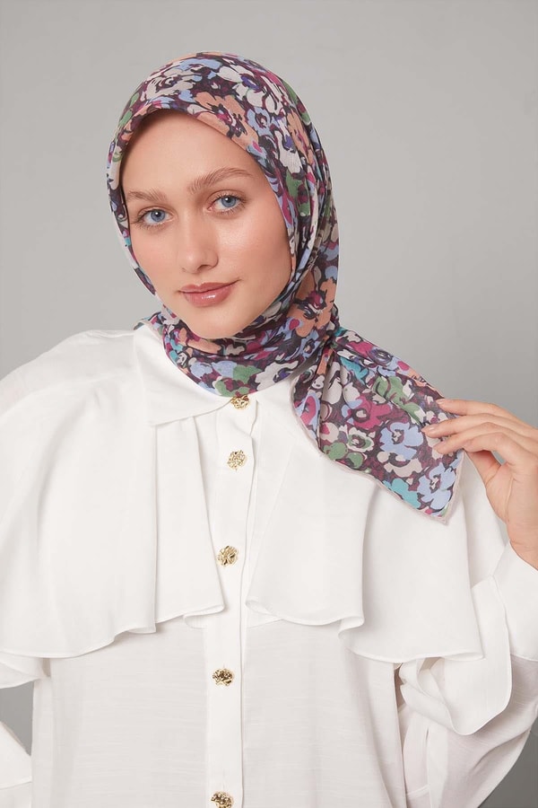 LevidorVizon Yonca Desen Soft Eşarp