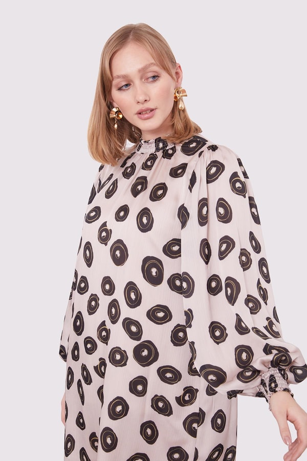 LevidorVizon Yuvarlak Desenli Tunik