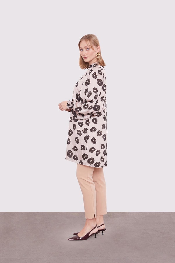 LevidorVizon Yuvarlak Desenli Tunik