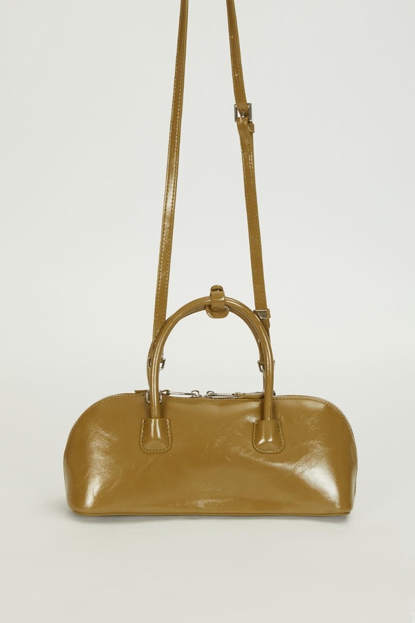 LevidorYeşil Charm Detaylı Baget Çanta