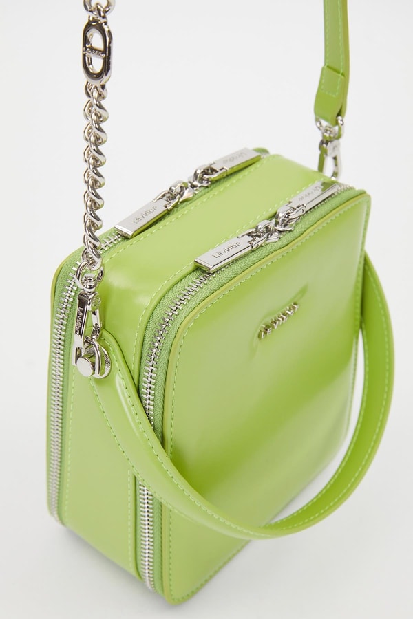 LevidorYeşil Dikdörtgen Model Omuz Çantası