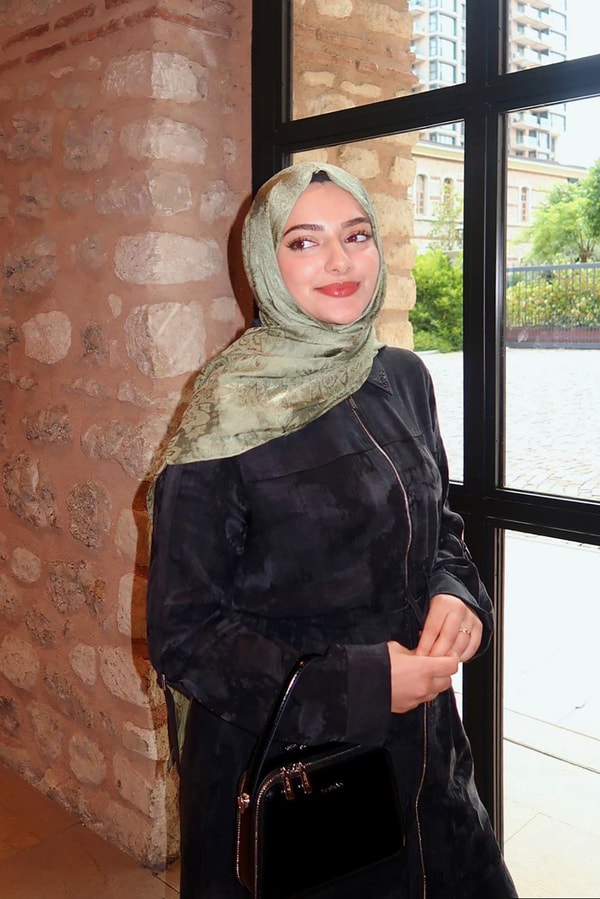 LevidorYeşil Etnik Desen İtalyan Jakar Şal