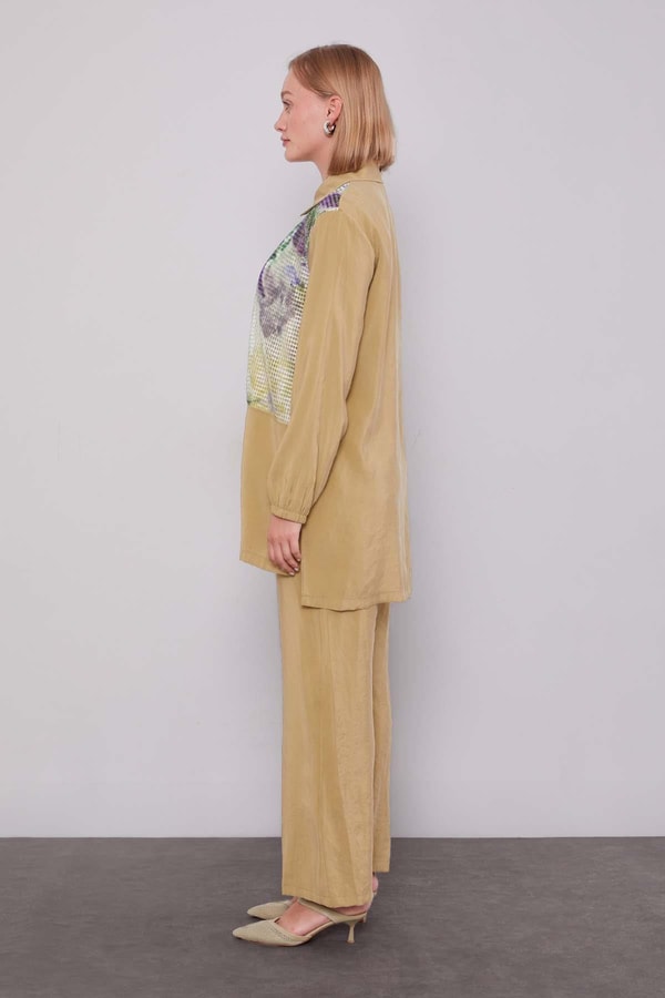 LevidorYeşil File Baskılı İkili Takım