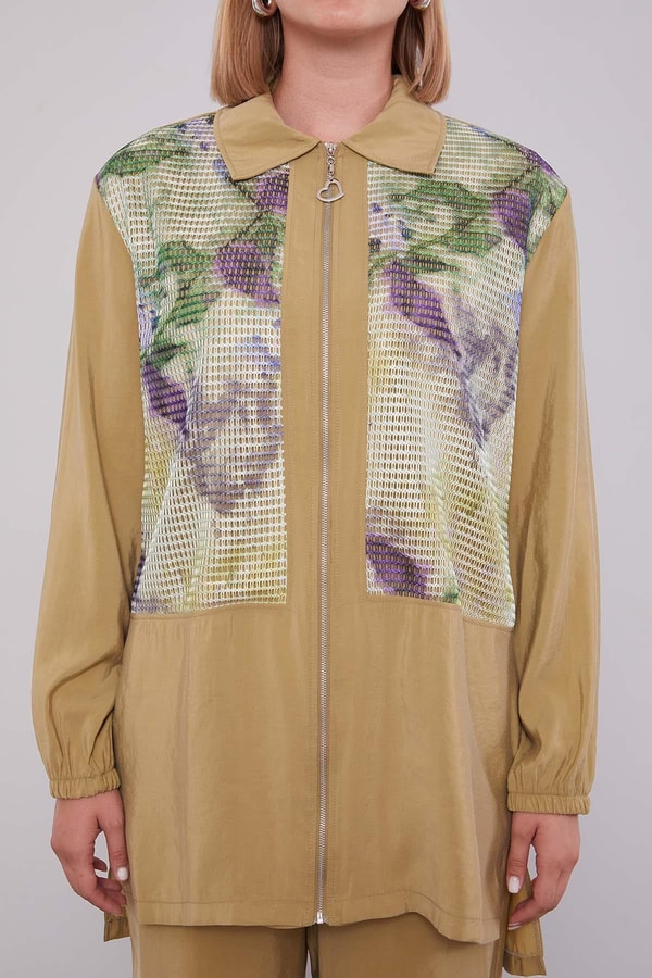 LevidorYeşil File Baskılı İkili Takım