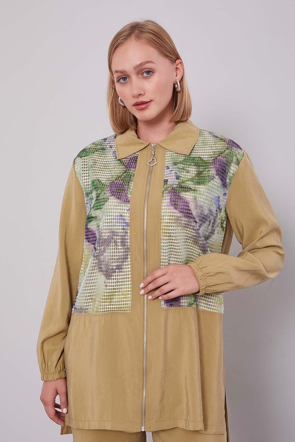 LevidorYeşil File Baskılı İkili Takım