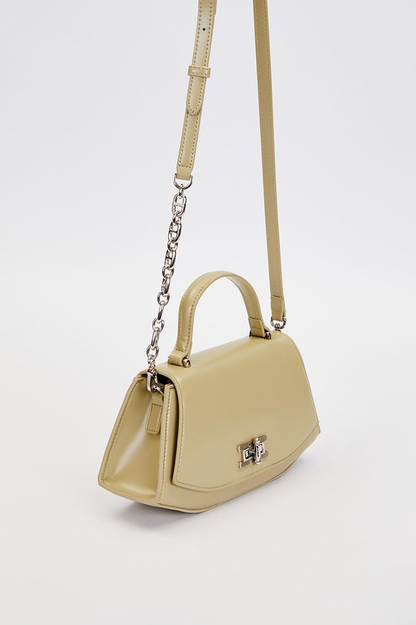 LevidorYeşil Geometrik Model Omuz Çantası