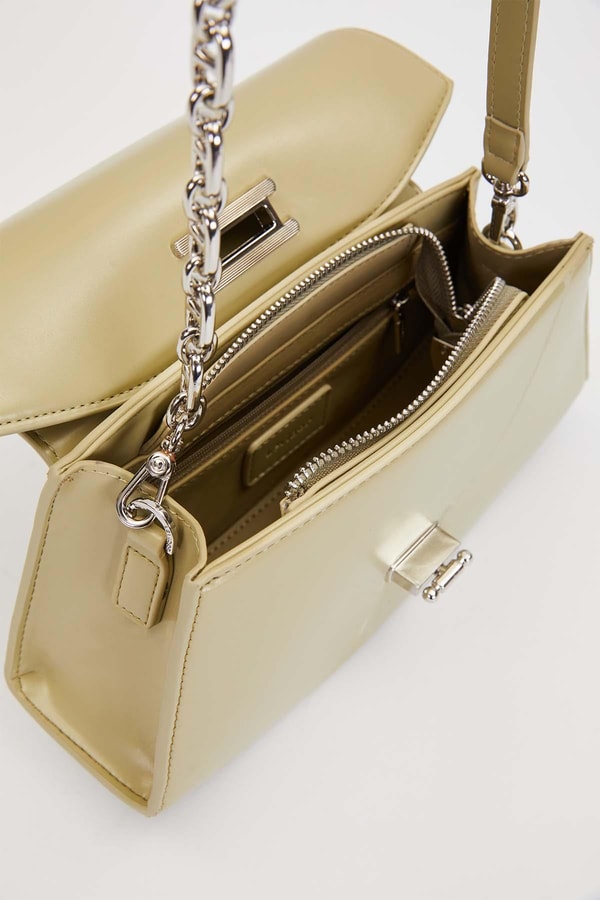 LevidorYeşil Geometrik Model Omuz Çantası