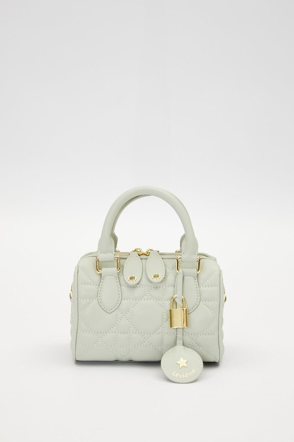 LevidorYeşil Kilit Aksesuar Detaylı El Çantası