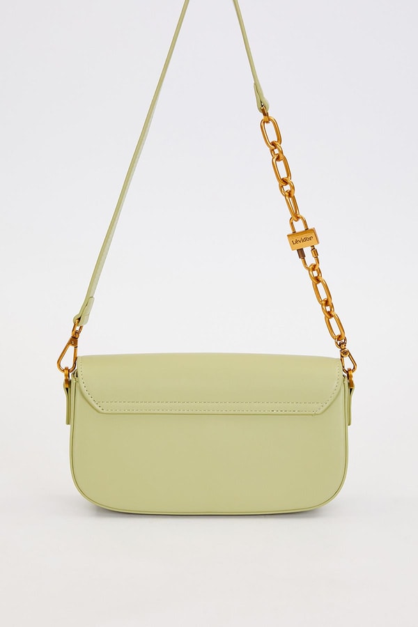 LevidorYeşil Kilit Zincirli Omuz Çantası