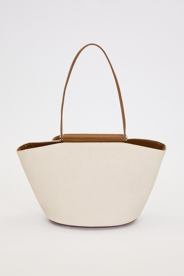 LevidorYeşil Kumaş Görünümlü Omuz Çantası