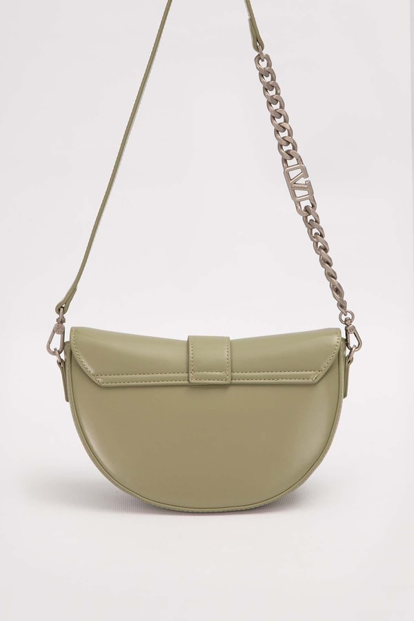LevidorYeşil Logo Zincir Detaylı Omuz Çantası