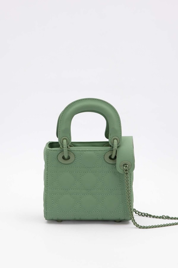 LevidorYeşil Mini Zincir Aksesuarlı El Çantası