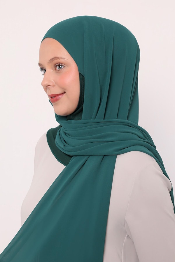 LevidorZümrüt Büyük Hijap Şifon Şal