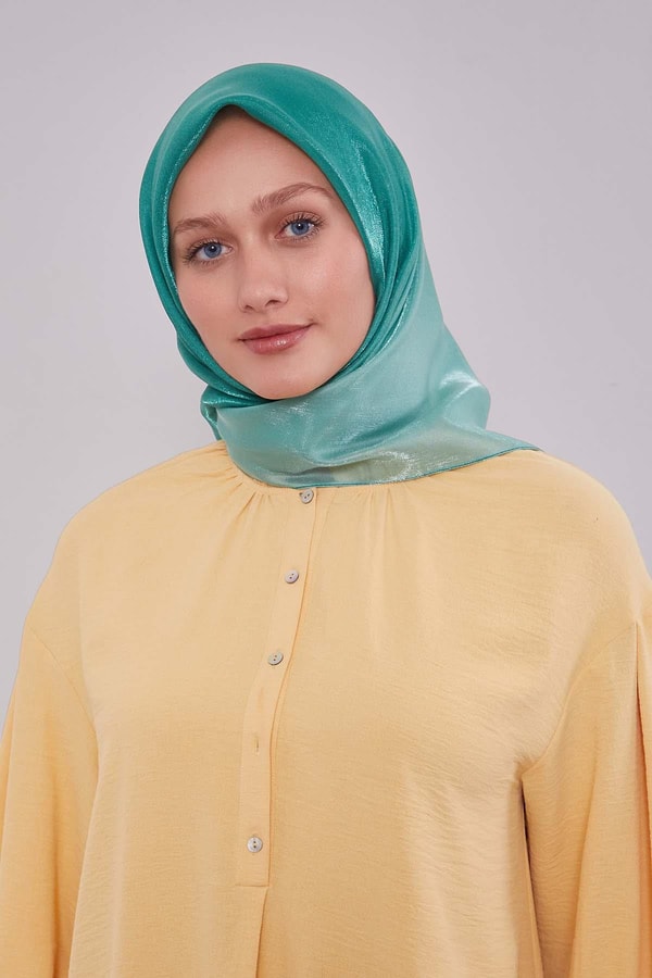 LevidorZümrüt Çift Renk Kehribar Eşarp