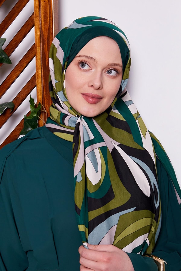 LevidorZümrüt Damla Desen Royal Şal