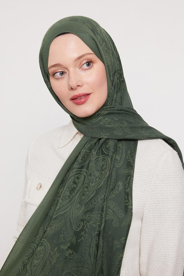 LevidorZümrüt Hint Desen Grazia Şal