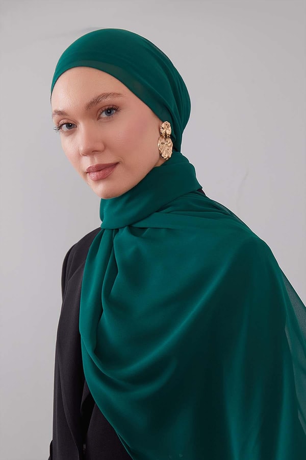 LevidorZümrüt Lux Şifon Şal