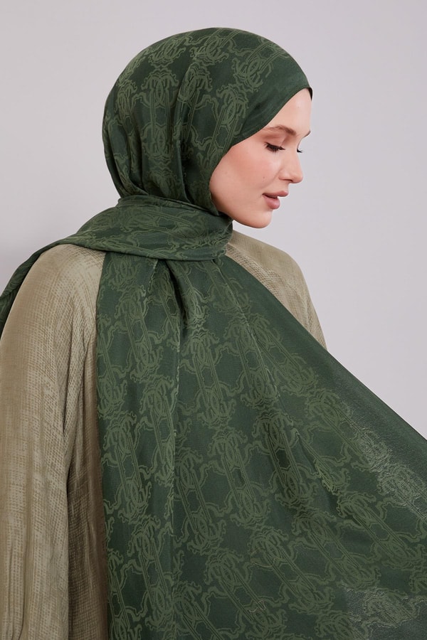 LevidorZümrüt Tuğra Desen Grazia Şal