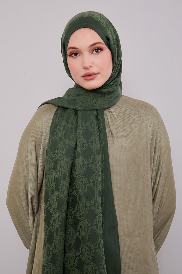 LevidorZümrüt Tuğra Desen Grazia Şal