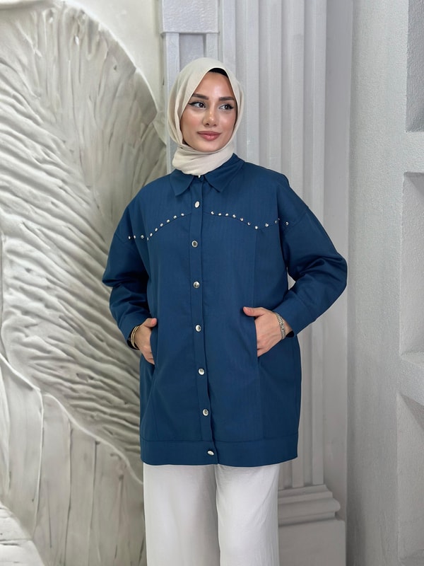 Robası Zımba Detaylı Ceket · 2