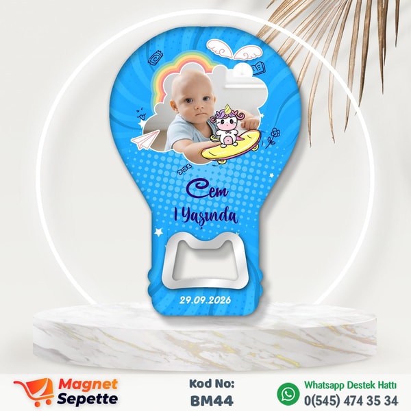 1 Yaşında Doğum Günü Magnet