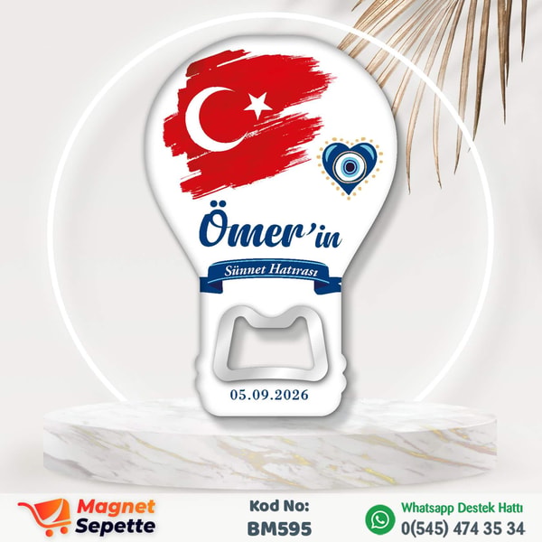 Ay Yıldızlı Sünnet Magnet Açacak