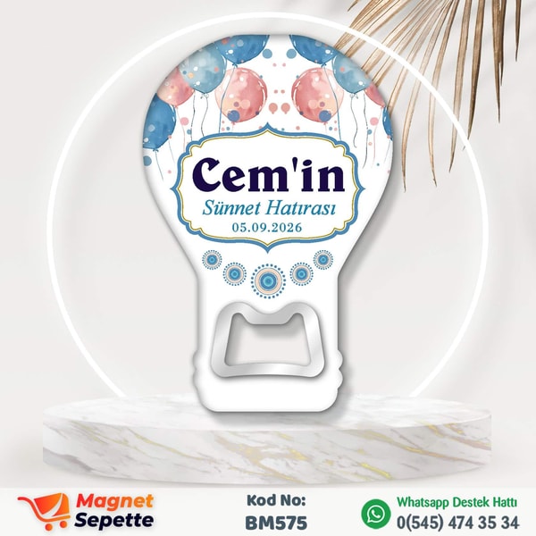 Balonlu Modern Sünnet Magnet Açacak