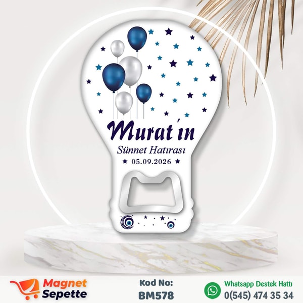 Balonlu Yıldızlı Sünnet Magnet Açacak