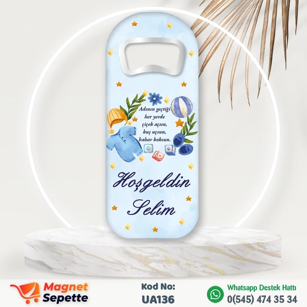 Bebek Kıyafetli Hoş Geldin Magnet