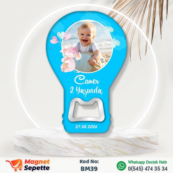 Fotoğraflı Doğum Günü Magnet