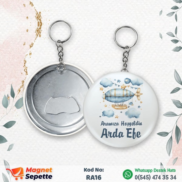 Hoş Geldin Bebek Açacak Anahtarlık